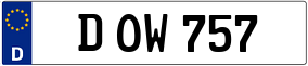 Trailer License Plate